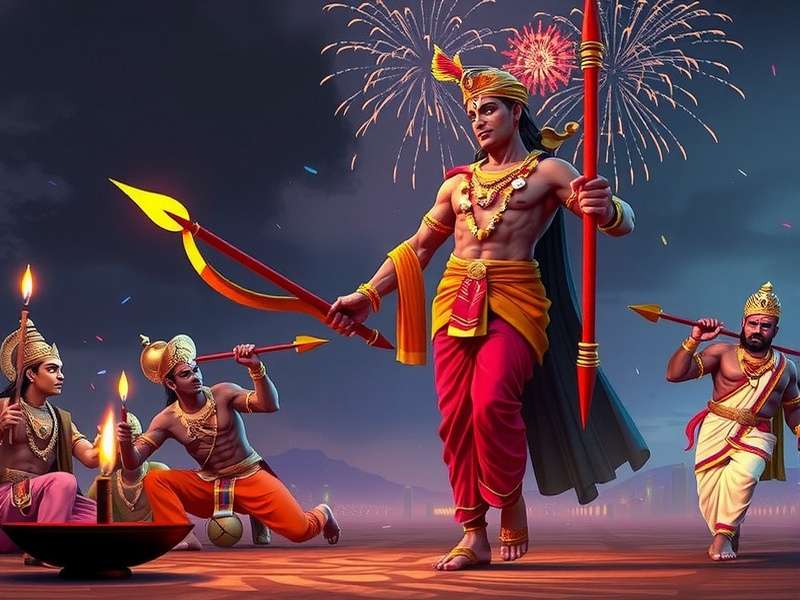 Archero Odyssey Diwali Event - Light Over Darkness Archero Odyssey Diwali event showing Rama fighting Ravana with firecracker arrows